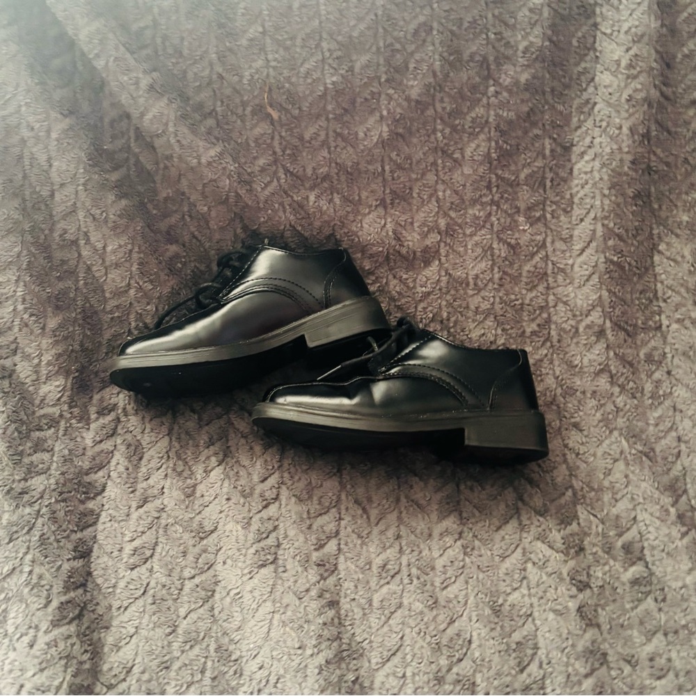 Classic Black Boys Dress Shoes